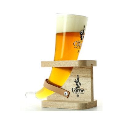 La Corne - Vaso copa original cerveza la corne triple