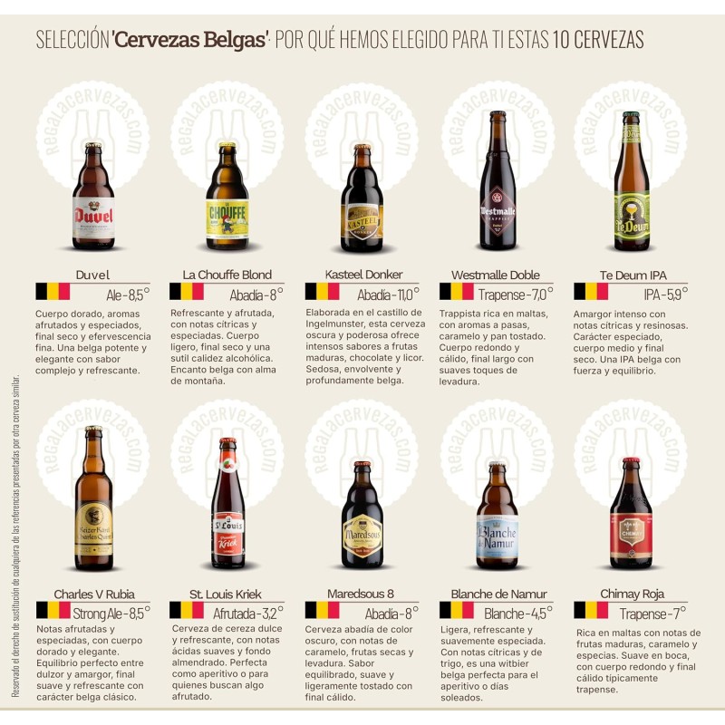 Pack "Combo Belga" - Seleccion Cervezas Belgas 10 Botellas