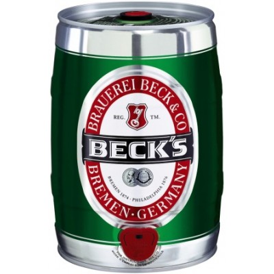 Barril de cerveza Becks Pils 5 litros - Cervezus