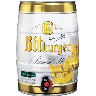Barril de cerveza Bitburger Pils 5 litros