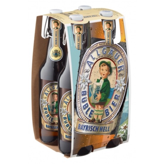 Allgauer Buble Bier Bayrisch Hell - Cerveza Alemana Helles 50cl