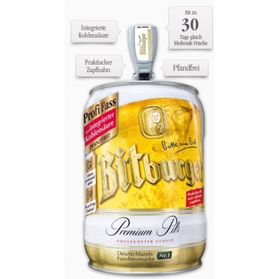 Bitburger Premium Pils 5 Lt.