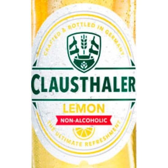 Clausthaler Lemon - Cerveza Alemana Radler Sin Alcohol 33cl