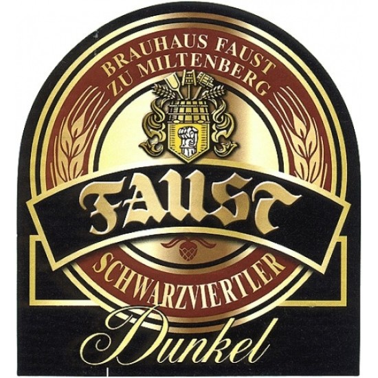 Faust Schwarzviertler Dunkel - Cerveza Alemana Negra 50cl