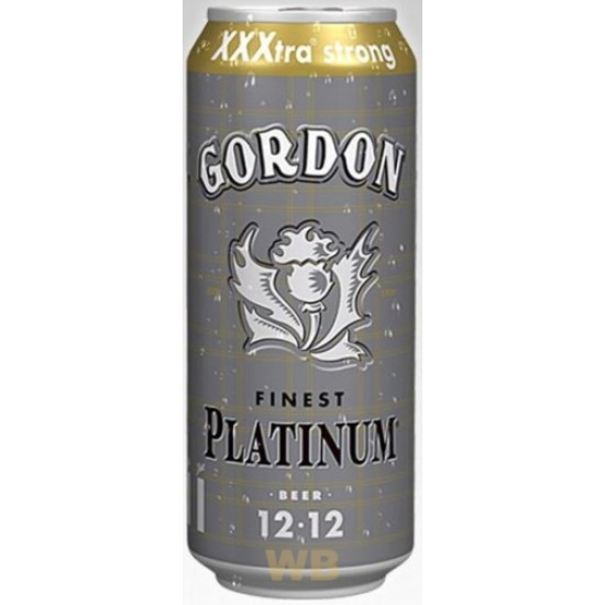 Gordon Finest Platinum - Cerveza Belga Lager Lata 50cl