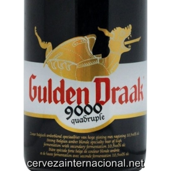 Gulden Draak 9000 Quadruple - Cerveza Belga Abadia Quadruple 75cl