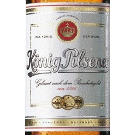 König Pilsener - Cerveza Alemana Pils 33cl