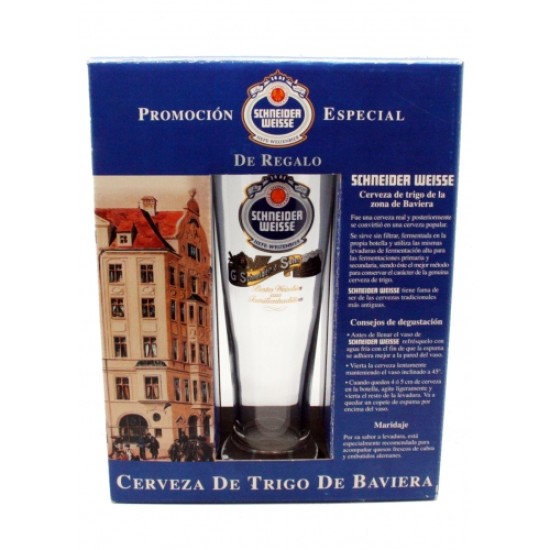 Schneider Weiss - Estuche cerveza Alemana 2x50cl + 1 Vaso