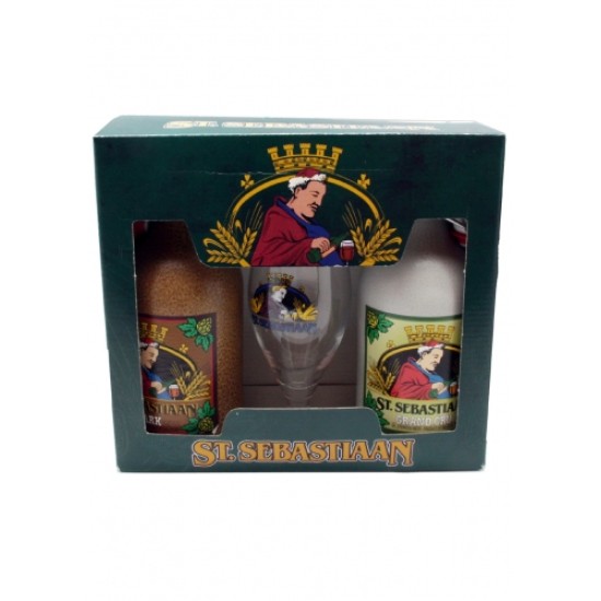 San Sebastian - Estuche cerveza Belga 2x50cl + Copa