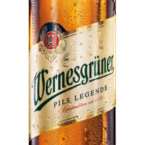 Wernesgrüner Pils 50 cl. - Cerveza Alemana Pilsener