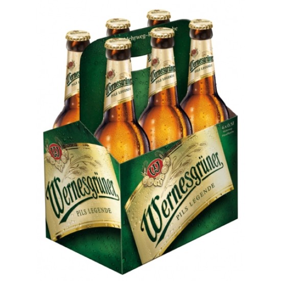 Wernesgrüner Pils 50 cl. - Cerveza Alemana Pilsener