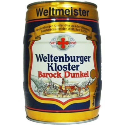 Barril de cerveza Weltenburger Barock Dunkel 5 litros