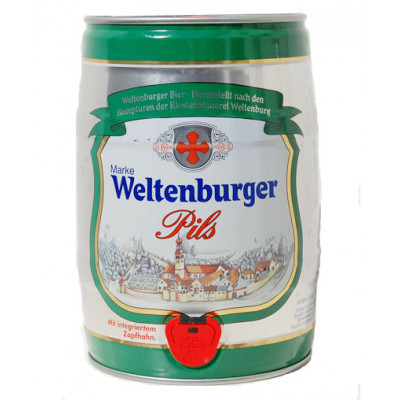 Barril de cerveza Weltenburger Pils 5 litros